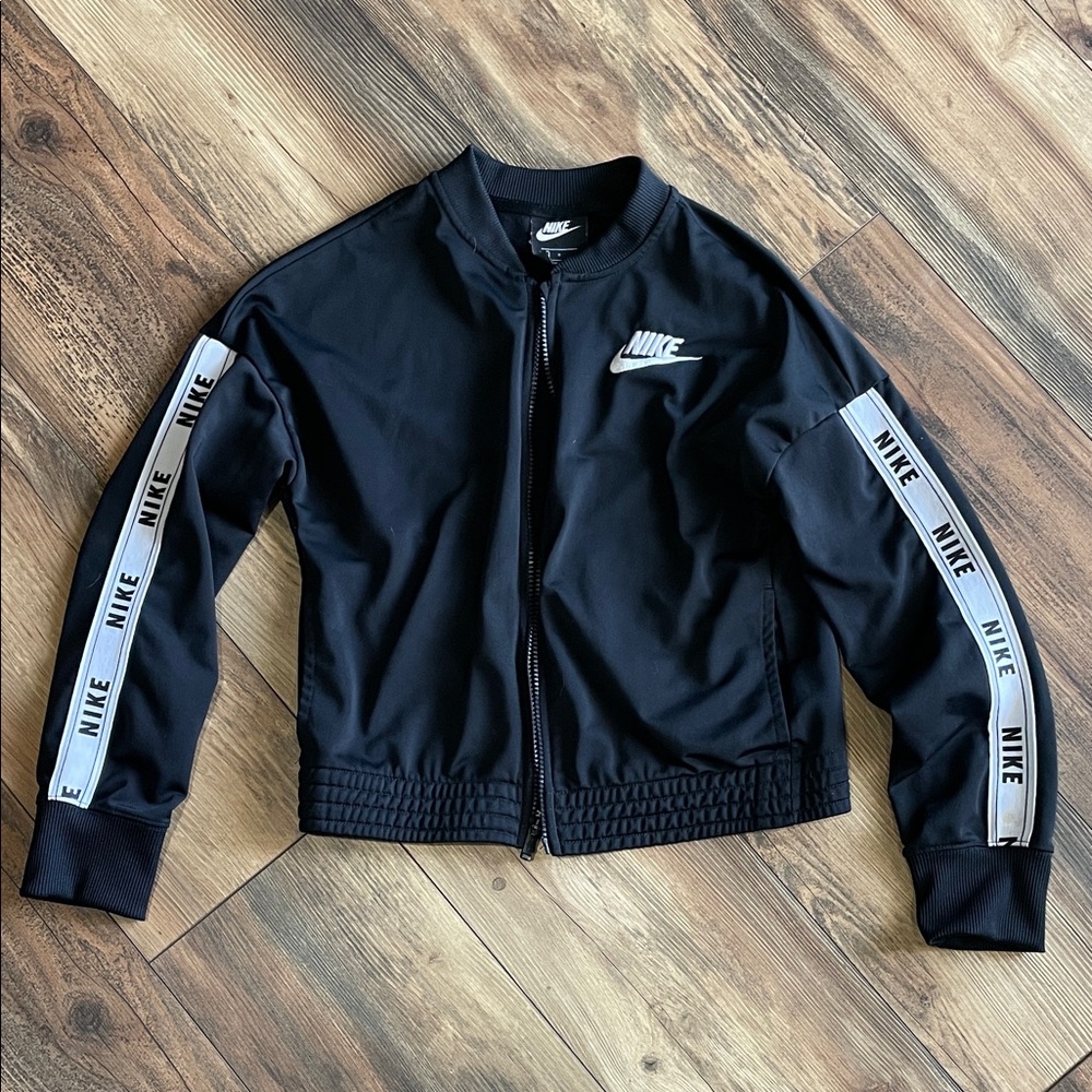Nike Black and White Track Jacket